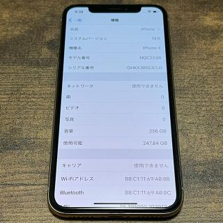 Apple - ラマ男さん専用 iPhone X Silver 256GB SIMロック解除済みの