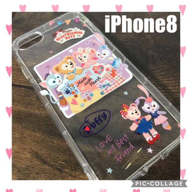 ダッフィー(ダッフィー)の新品 iPhone8 ダッフィー フレンズ スマホケース ディズニー カバー スマホ/家電/カメラのスマホアクセサリー(iPhoneケース)の商品写真