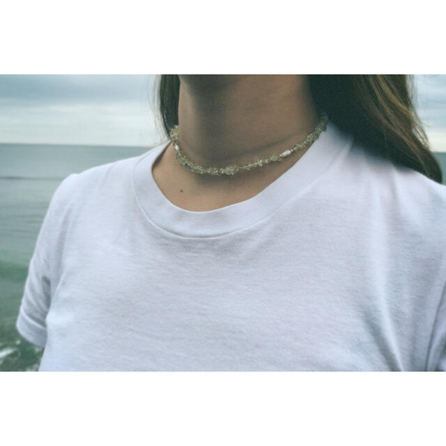 Lemon quartz choker necklace☼~ ハンドメイドのアクセサリー(ネックレス)の商品写真