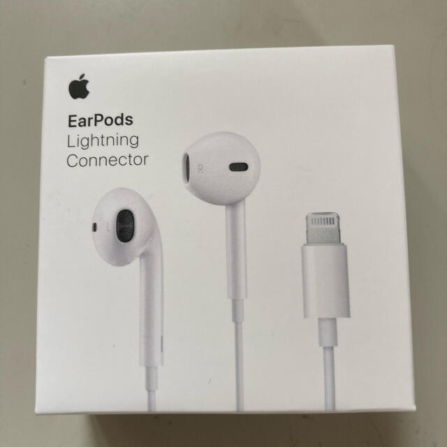 Apple(アップル)のiphone Apple純正イヤホン　ライトニング earpods スマホ/家電/カメラのオーディオ機器(ヘッドフォン/イヤフォン)の商品写真