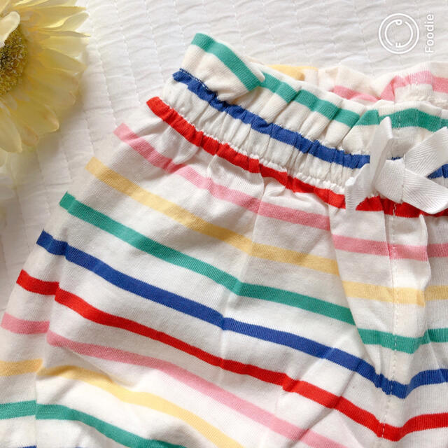 babyGAP(ベビーギャップ)の新品♡baby gap マルチボーダーショートパンツ キッズ/ベビー/マタニティのベビー服(~85cm)(パンツ)の商品写真