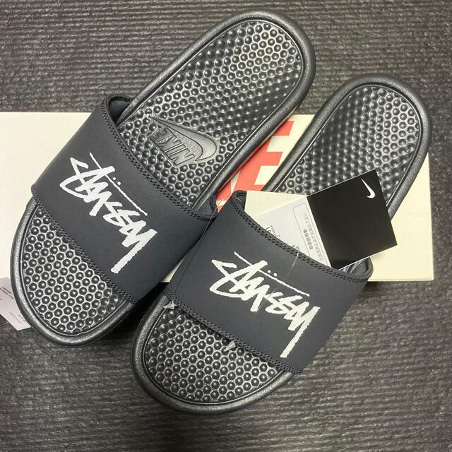 NIKE(ナイキ)のSTUSSY × NIKE BENASSI SLIDE "BLACK" メンズの靴/シューズ(サンダル)の商品写真