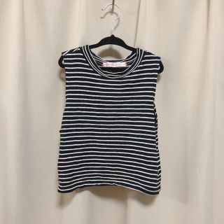 ザラ(ZARA)のボーダー ショート丈 トップス(カットソー(半袖/袖なし))