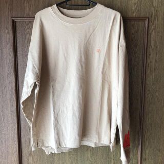 フリークスストア(FREAK'S STORE)のユニバーサルオーバーオール　ロンT ベージュ(Tシャツ/カットソー(七分/長袖))