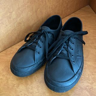 スペルガ(SUPERGA)のSUPERGA 黒 レイン スニーカー ラバーシューズ(レインブーツ/長靴)