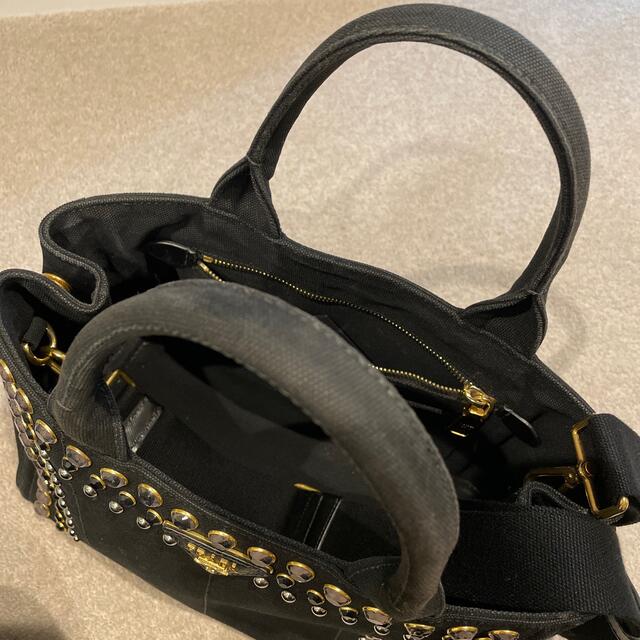 PRADA♡カナパ ビジュートートバッグ - トートバッグ