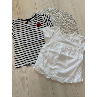 ザラキッズ(ZARA KIDS)のZARA baby  トップス2枚セット　size98(Tシャツ/カットソー)