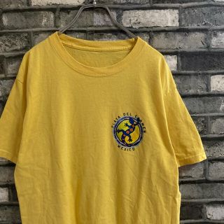 【古着】Playa Carmen Tシャツ　イエロー　バックプリント(Tシャツ/カットソー(半袖/袖なし))