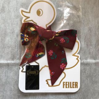 フェイラー(FEILER)のフェイラー　プチストール  赤ハイジ柄　1回短時間使用　紙タグ有(バンダナ/スカーフ)