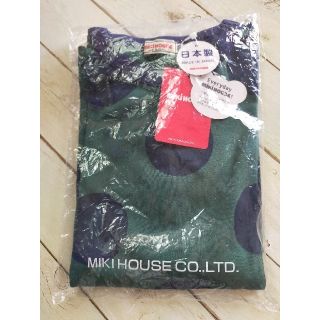 ミキハウス(mikihouse)の新品　水玉長袖シャツ　130(Tシャツ/カットソー)