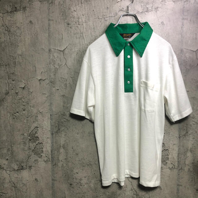 【激レア】vintage 切り替え　ポロシャツ　90s 古着　希少　菅田将暉 | フリマアプリ ラクマ