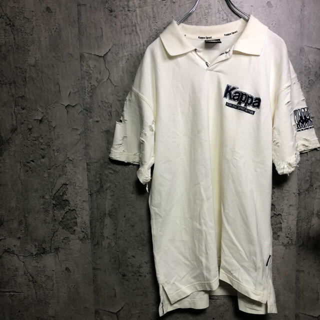 Kappa(カッパ)の【ボロボロ】kappa vintage ボロボロTシャツ　King Gnu 常田 メンズのトップス(ポロシャツ)の商品写真