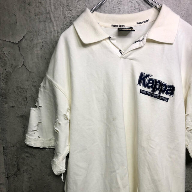 Kappa(カッパ)の【ボロボロ】kappa vintage ボロボロTシャツ　King Gnu 常田 メンズのトップス(ポロシャツ)の商品写真