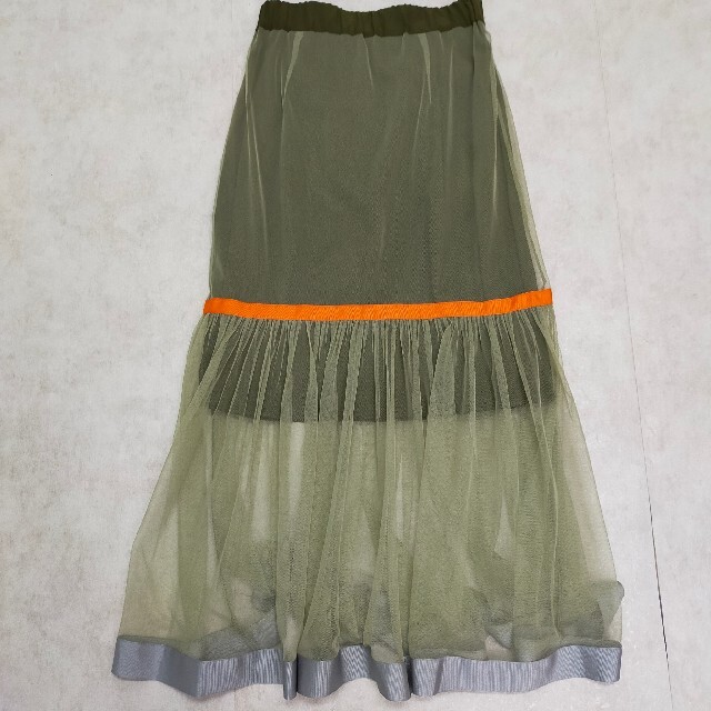 AMERI GROSGRAIN TAPE TIERED SKIRT スカート 1