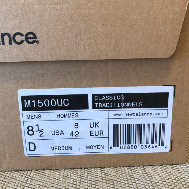 New Balance(ニューバランス)の新品未使用 26.5 cm ニューバランス M1500UC newbalance メンズの靴/シューズ(スニーカー)の商品写真