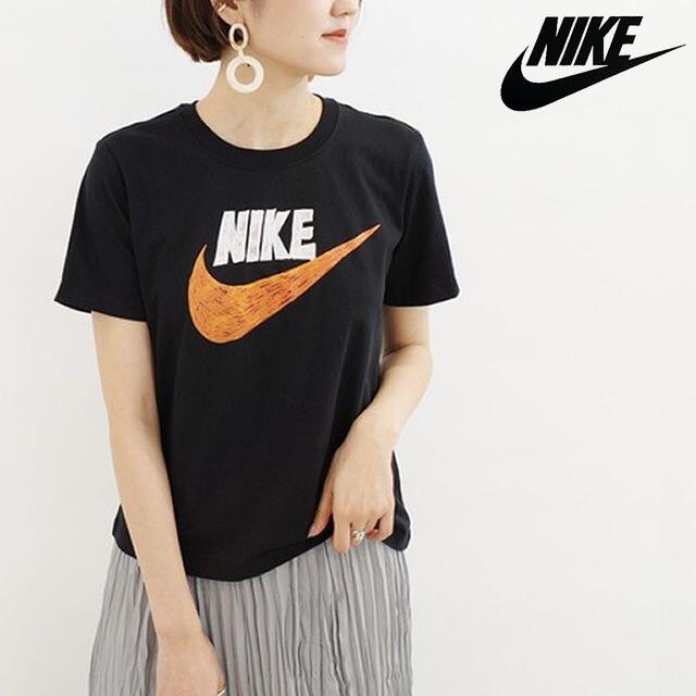 NIKE(ナイキ)のNIKE ナイキ 手描きロゴ グラフィック Tシャツ ブラック レディースのトップス(Tシャツ(半袖/袖なし))の商品写真