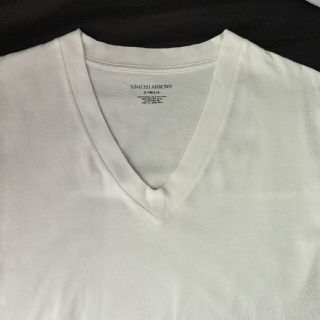 ユナイテッドアローズ(UNITED ARROWS)のＶネック 半袖 コットン Tシャツ【WHITE】UNITED ARROWS(Tシャツ/カットソー(半袖/袖なし))