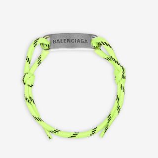 バレンシアガ(Balenciaga)のバレンシアガ☆プレートブレスレットBALENCIAGAコードブレスレット(ブレスレット)