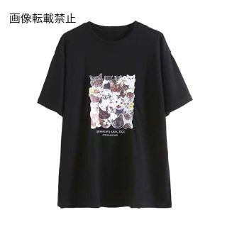 ザラ(ZARA)の💠6月新作🦋4452◆cat キャット 猫柄 プリント Tシャツ(Tシャツ(半袖/袖なし))