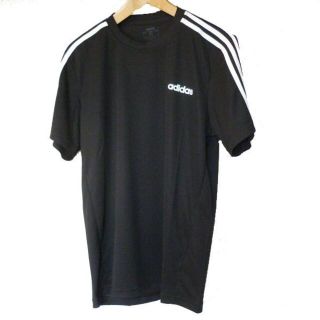 アディダス(adidas)の新品Ｌ★アディダス adidas 黒3ストライプスTシャツ(Tシャツ/カットソー(半袖/袖なし))