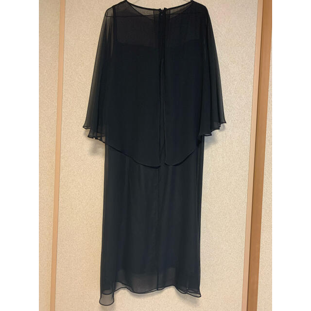 HANAE MORI(ハナエモリ)のmorihanae ブラック　ドレス レディースのフォーマル/ドレス(ロングドレス)の商品写真