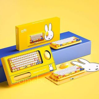 ✴️miffy x MiPOW コラボ・ワイヤレスキーボードセット(PC周辺機器)