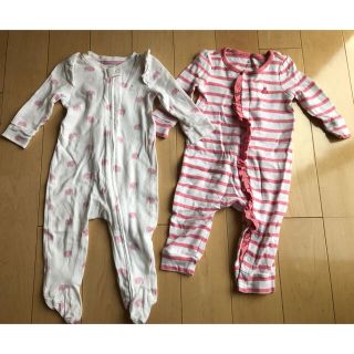 ベビーギャップ(babyGAP)のbabyGAP ベビー服 ジップボディオール 6~9m 2着セット(カバーオール)