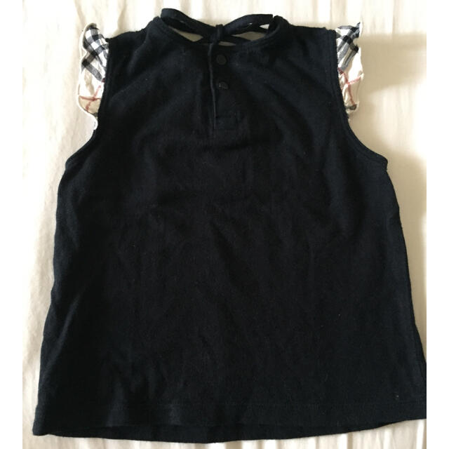 BURBERRY(バーバリー)の専用★バーバリー ベビー 黒 ノースリーブ 80 キッズ/ベビー/マタニティのベビー服(~85cm)(Ｔシャツ)の商品写真