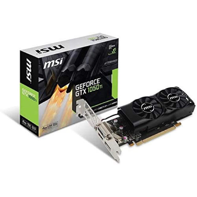 MSI GeForce GTX 1050 Ti 4GT LP グラボスマホ/家電/カメラ