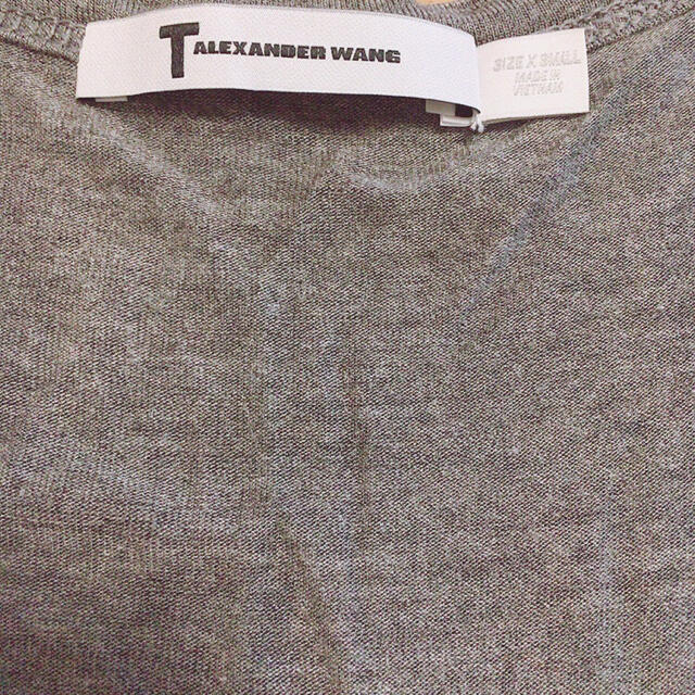 Alexander Wang(アレキサンダーワン)のアレキサンダーワン CLASSIC TEE WITH POCKET ヘザーグレー レディースのトップス(Tシャツ(半袖/袖なし))の商品写真