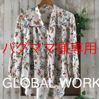 グローバルワーク(GLOBAL WORK)の花柄のブラウス(シャツ/ブラウス(長袖/七分))