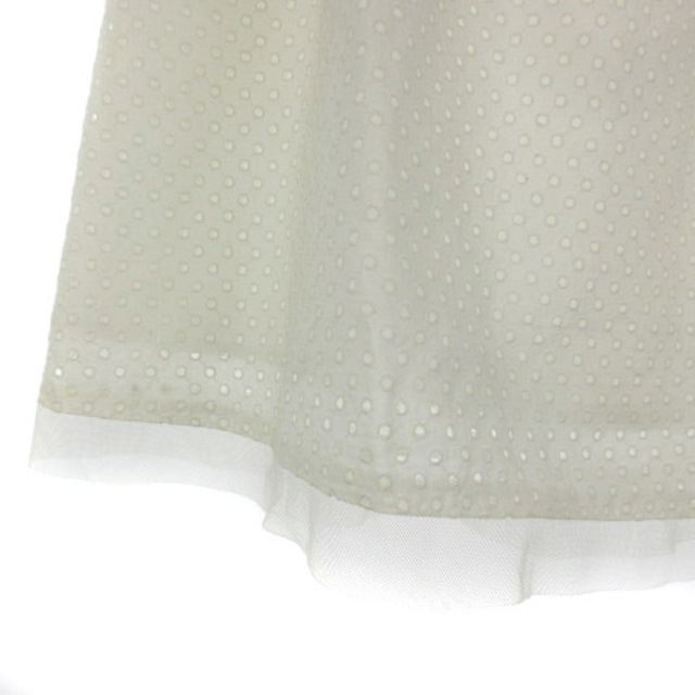 M'S GRACY(エムズグレイシー)のエムズグレイシー M'S GRACY スカート 裾チュール 38 ホワイト レディースのスカート(その他)の商品写真