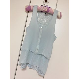 エイチアンドエム(H&M)のH&M　花柄　レース　タンクトップ(シャツ/ブラウス(半袖/袖なし))