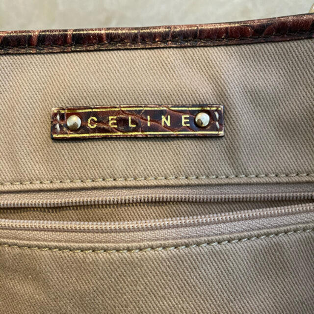 celine(セリーヌ)の【週末限定値下げ】CELINE マカダム柄　ハンドバッグ レディースのバッグ(ハンドバッグ)の商品写真