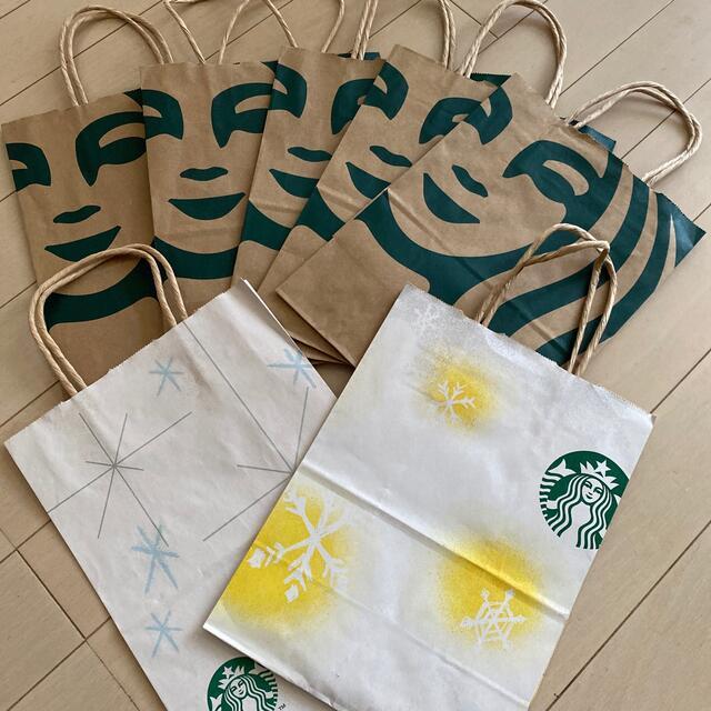 Starbucks Coffee(スターバックスコーヒー)の美品☆スタバ　ショップ袋7枚セット エンタメ/ホビーのエンタメ その他(その他)の商品写真