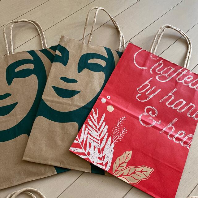 Starbucks Coffee(スターバックスコーヒー)の美品☆スタバショップ袋　5枚セット エンタメ/ホビーのエンタメ その他(その他)の商品写真