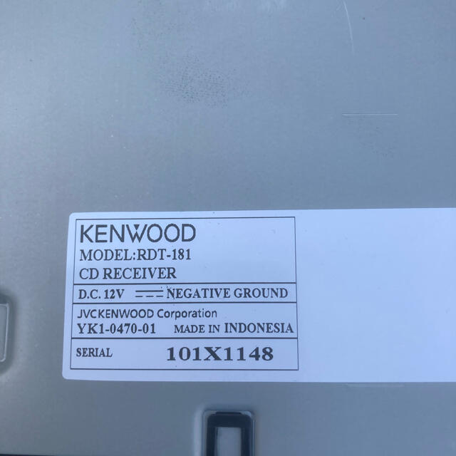 KENWOOD(ケンウッド)の値下げしました。ケンウッドRDT-181 自動車/バイクの自動車(カーオーディオ)の商品写真