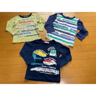 マザウェイズ(motherways)のマザウェイズ でんたま 新幹線 長袖3枚セット(Tシャツ/カットソー)