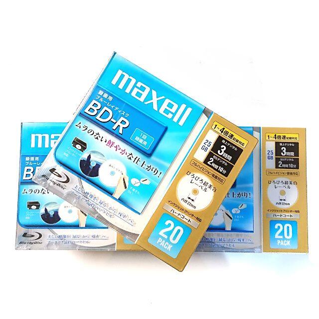 maxell 録画用ブルーレイディスク BD-R 25GB 1-4倍速 60枚