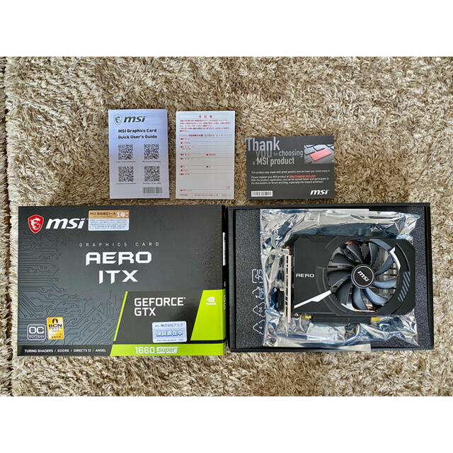 MSI GEFORCE GTX 1660 SUPER AERO ITX OCスマホ/家電/カメラ