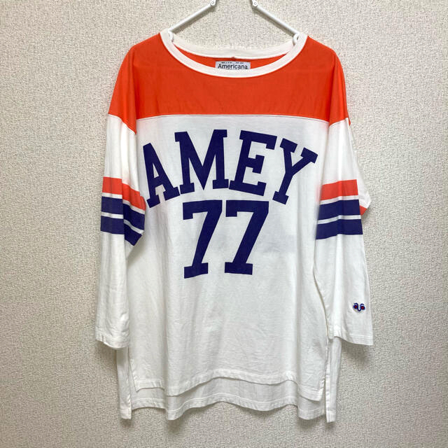 AMERICANA(アメリカーナ)のアメリカーナ フットボールTシャツ  レディースのトップス(Tシャツ(長袖/七分))の商品写真