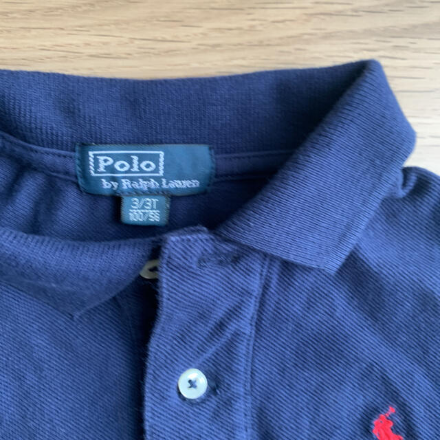 POLO RALPH LAUREN(ポロラルフローレン)のラルフローレン ポロシャツ キッズ　100 ネイビー キッズ/ベビー/マタニティのキッズ服男の子用(90cm~)(Tシャツ/カットソー)の商品写真