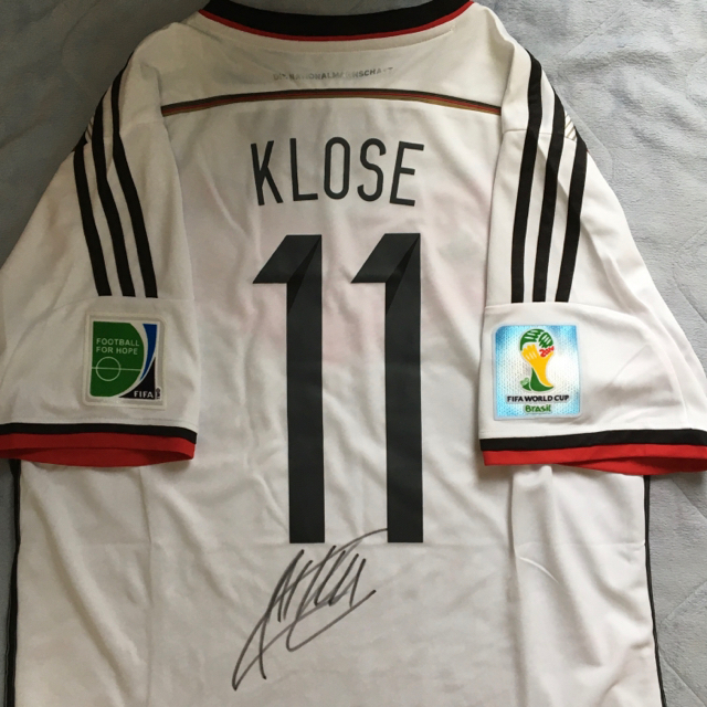 ドイツ代表　ミロスラフ・クローゼ直筆サイン　サッカードイツ代表直筆サイン