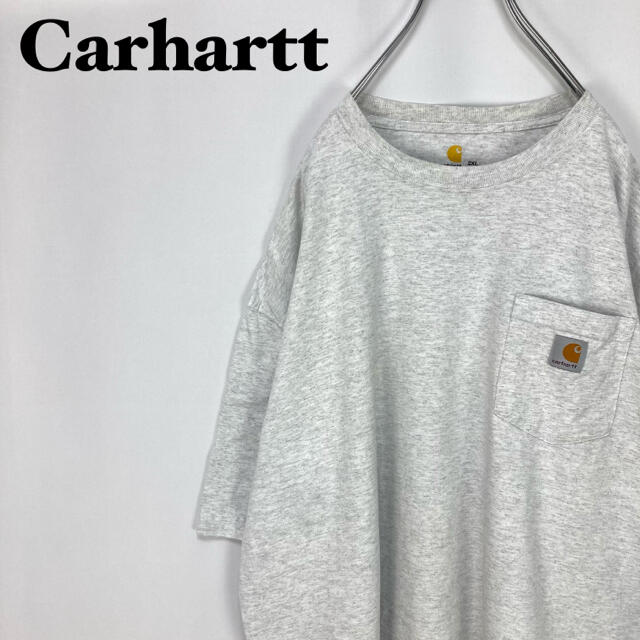 carhartt(カーハート)のカーハート☆ロゴタグ 霜降り ポケット ポケT 半袖Tシャツ カットソー メンズのトップス(Tシャツ/カットソー(半袖/袖なし))の商品写真