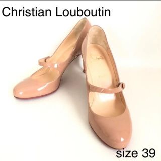 クリスチャンルブタン(Christian Louboutin)のChristian Louboutin ストラップ　パンプス　ベージュ　39(ハイヒール/パンプス)