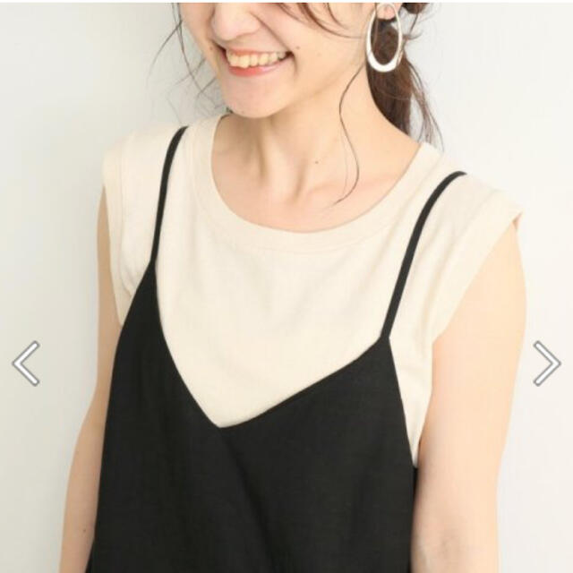 SLOBE IENA(スローブイエナ)のSLOBE IENA HANES*SLOBE NOSLEEVE T-SHIRT レディースのトップス(カットソー(半袖/袖なし))の商品写真