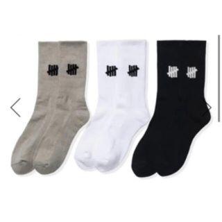 アンディフィーテッド(UNDEFEATED)のUNDEFEATED ICON CREW SOCK 3-PACK - 05017(ソックス)