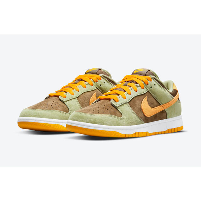 確実正規品 NIKE DUNK OLIVE GOLD 28.0 ダンク オリーブ