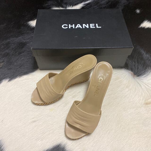 シャネル　CHANEL サンダル　ミュール　36