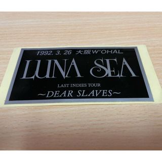 LUNA SEA/インディーズラストツアー/DEAR SLAVES/ステッカー(ミュージシャン)